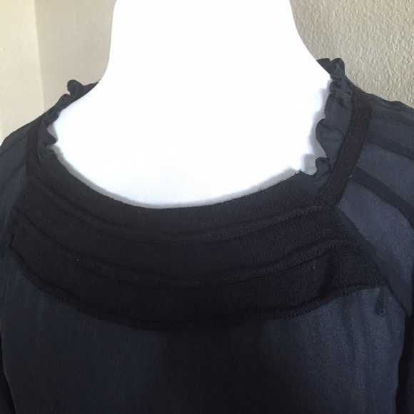 8. Ann Taylor Sheer Silk Blouse Size Small - Picture 3 of 3